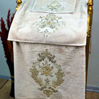 Gelin Beige Towel Set