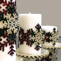 Christmas Snowflake Candle Set