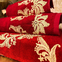 Deva Burgundy Towel Set