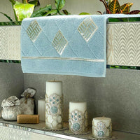 Lara Blue Towel Set