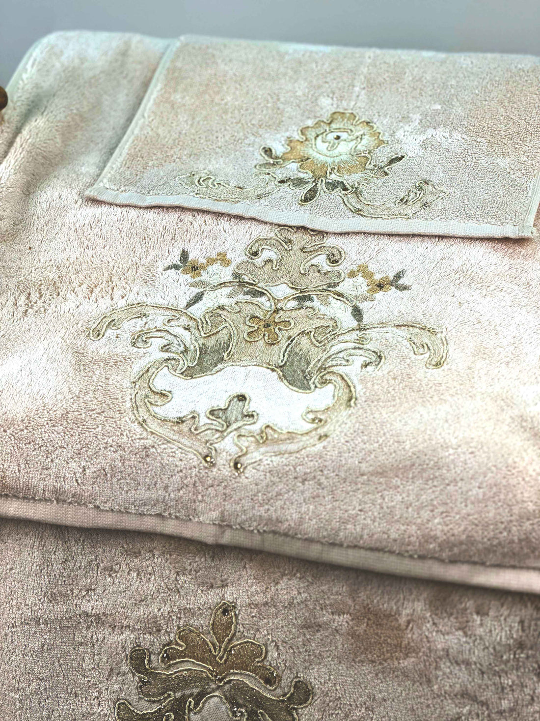 Gelin Beige Towel Set