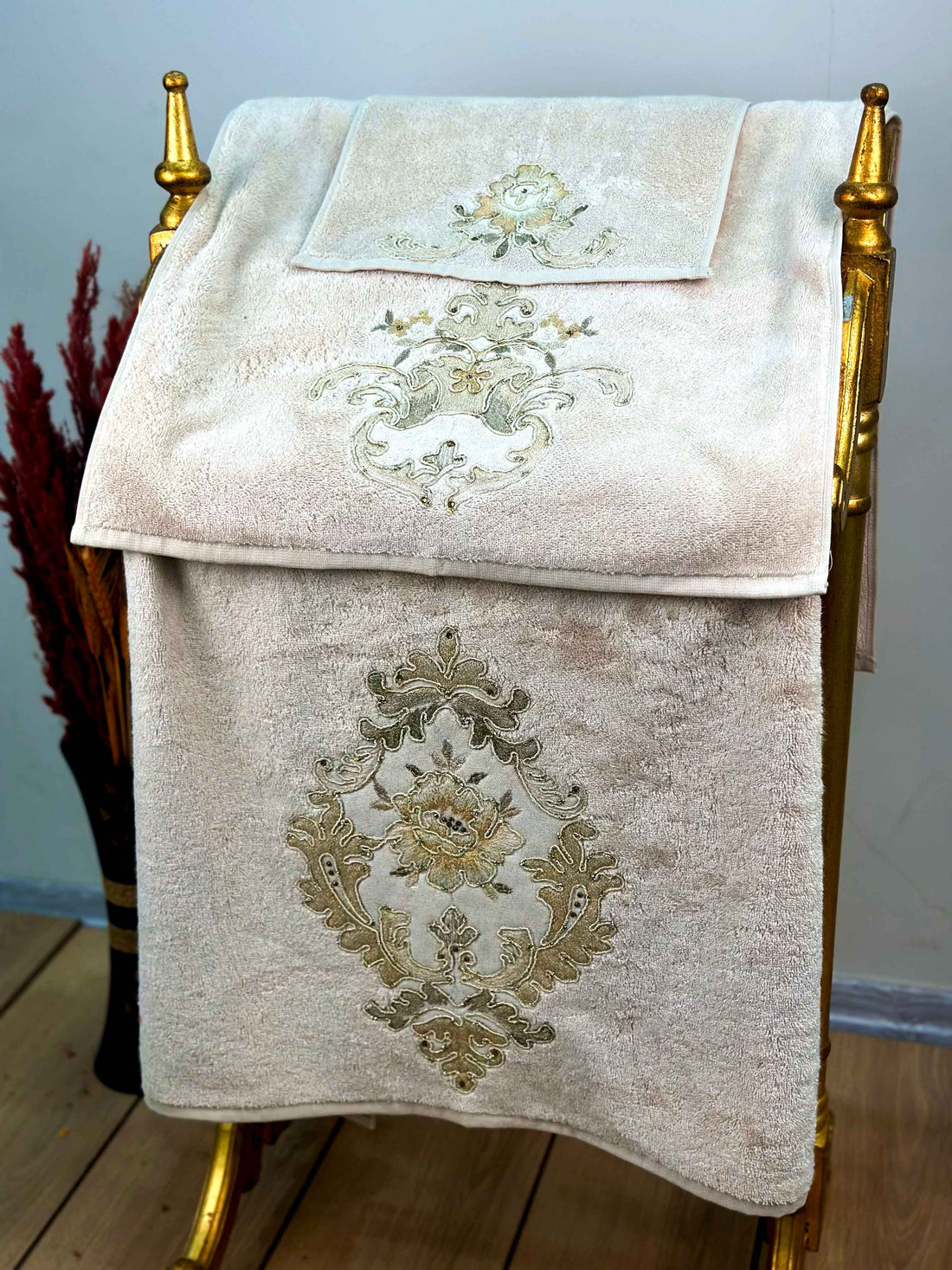 Gelin Beige Towel Set