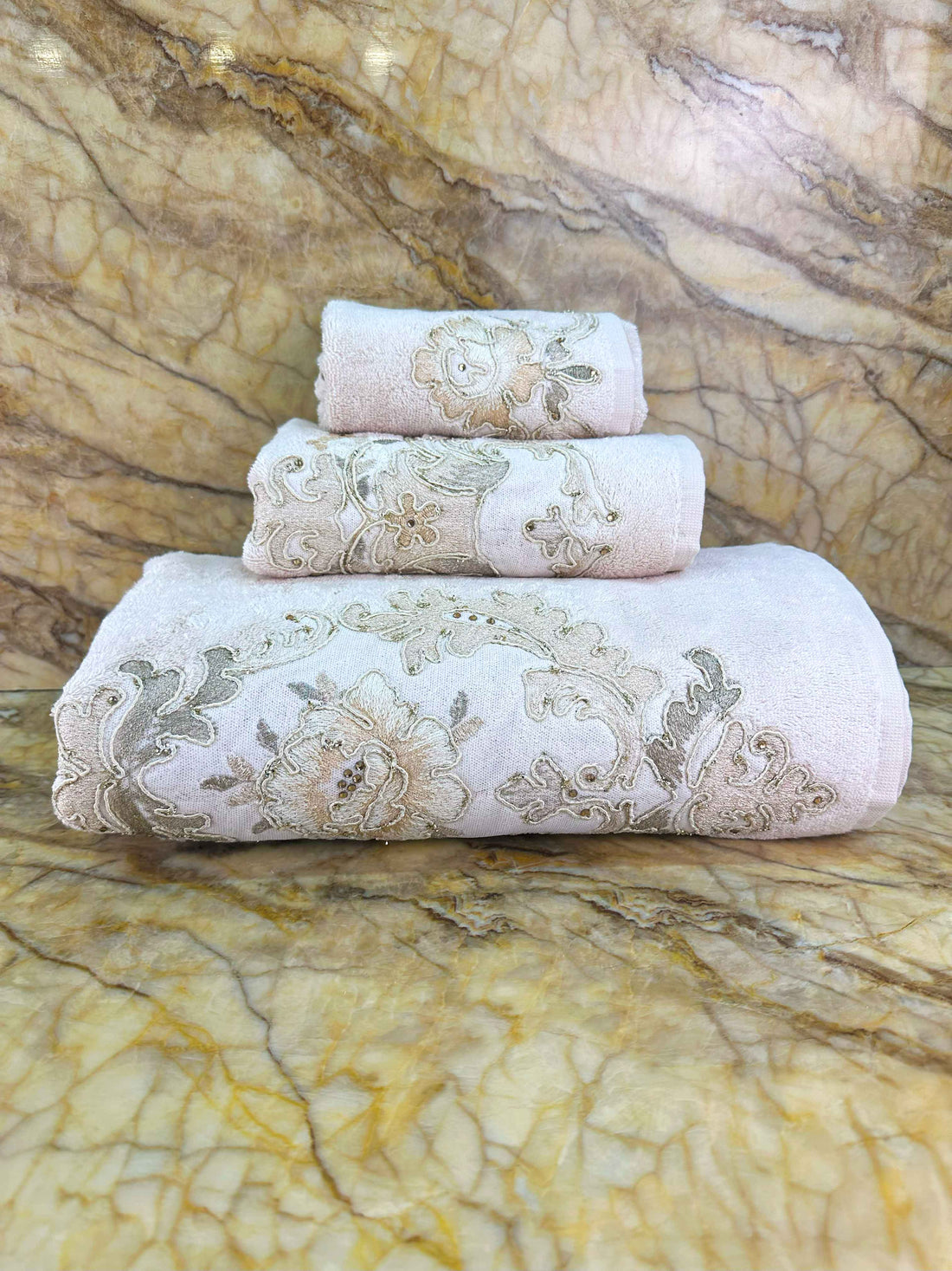Gelin Beige Towel Set