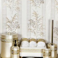 Anka Cream & Gold Bathroom Set