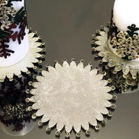 Christmas Snowflake Candle Set