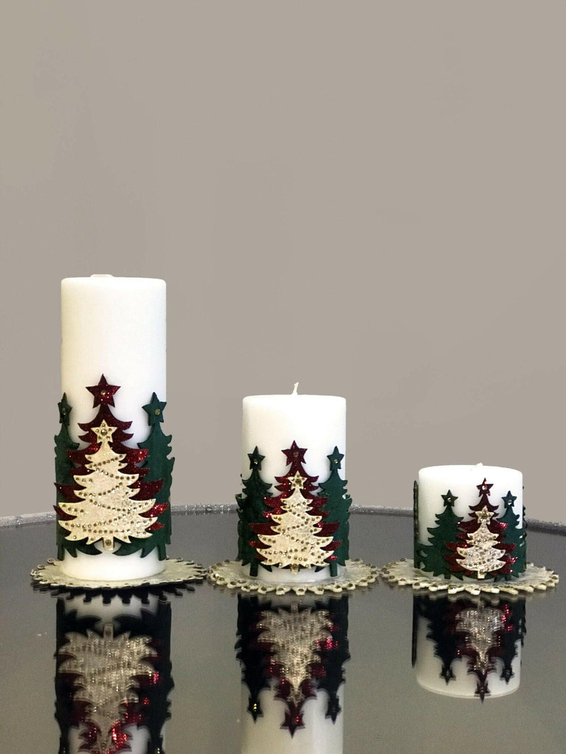 Christmas Tree Candle Set