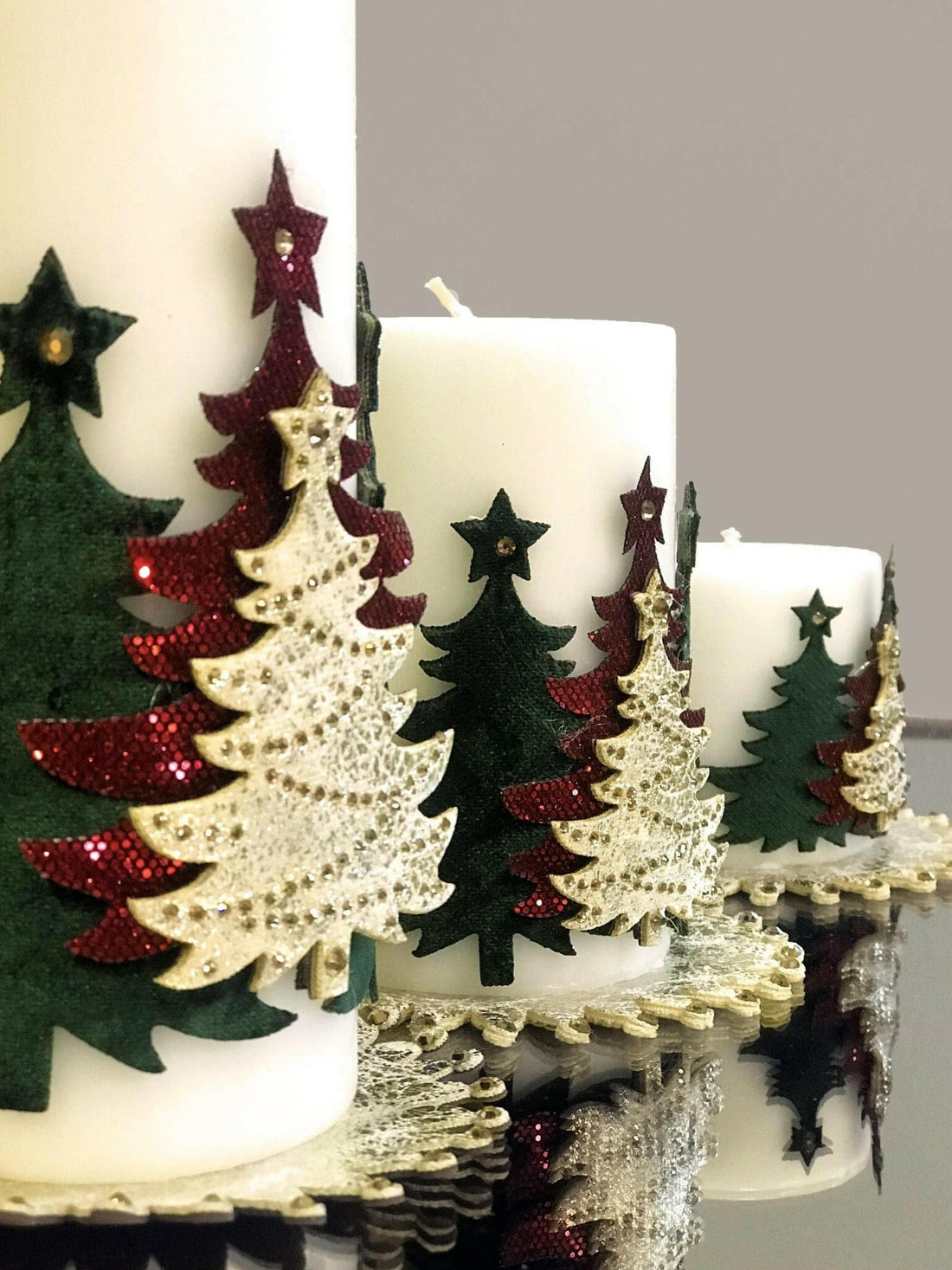 Christmas Tree Candle Set