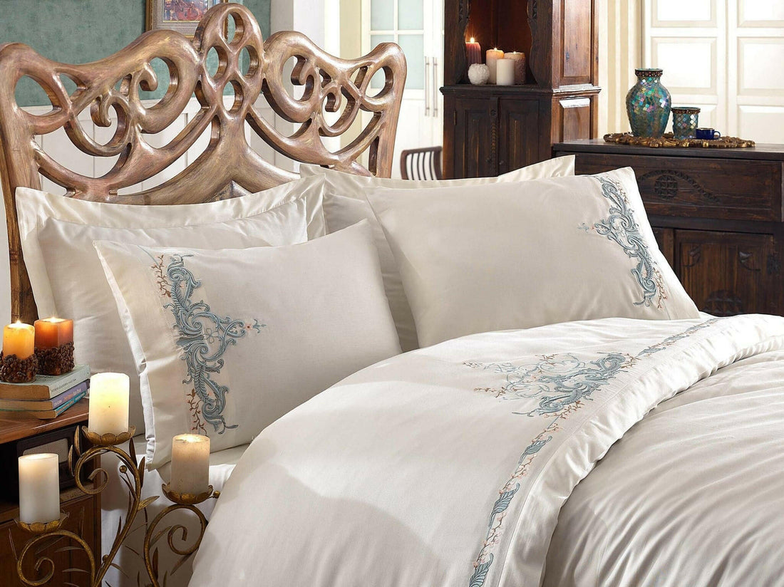 Dantela Olivia - Embroidered Luxury Duvet Cover Set