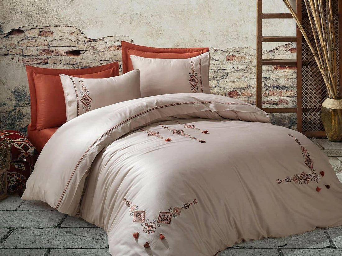 Dantela Tilbe - Embroidered Luxury Duvet Cover Set