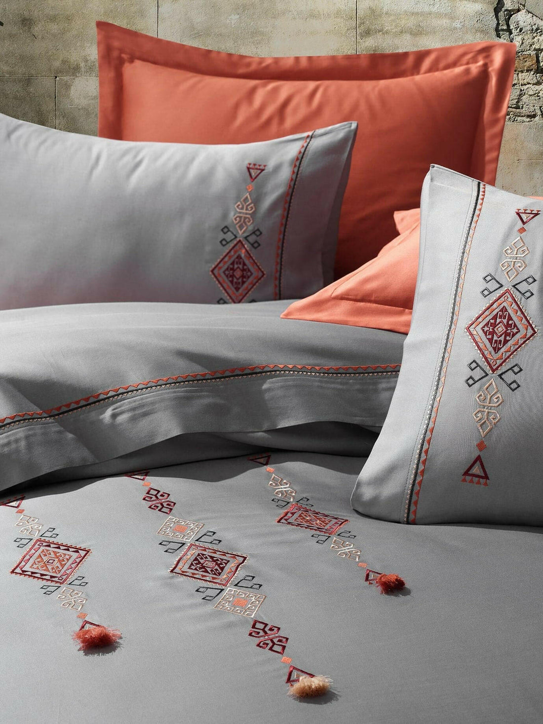 Dantela Tilbe - Embroidered Luxury Duvet Cover Set