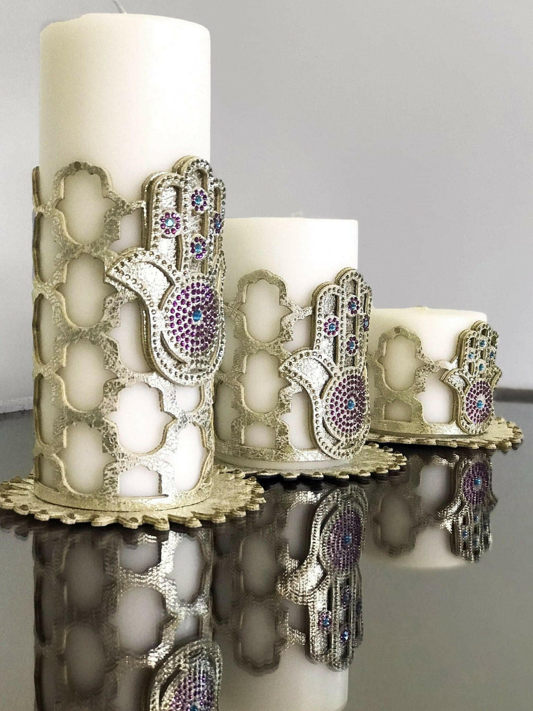 Hamsa Candle Set