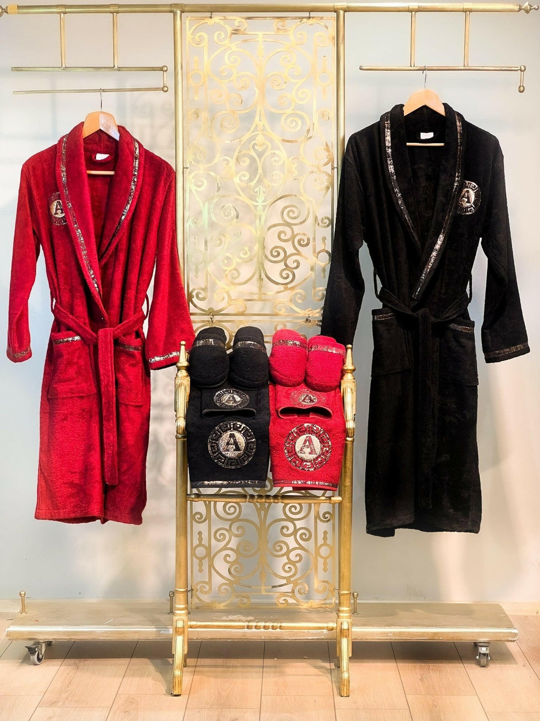 Custom Monogram Kaan Bathrobe Set (Her & His)