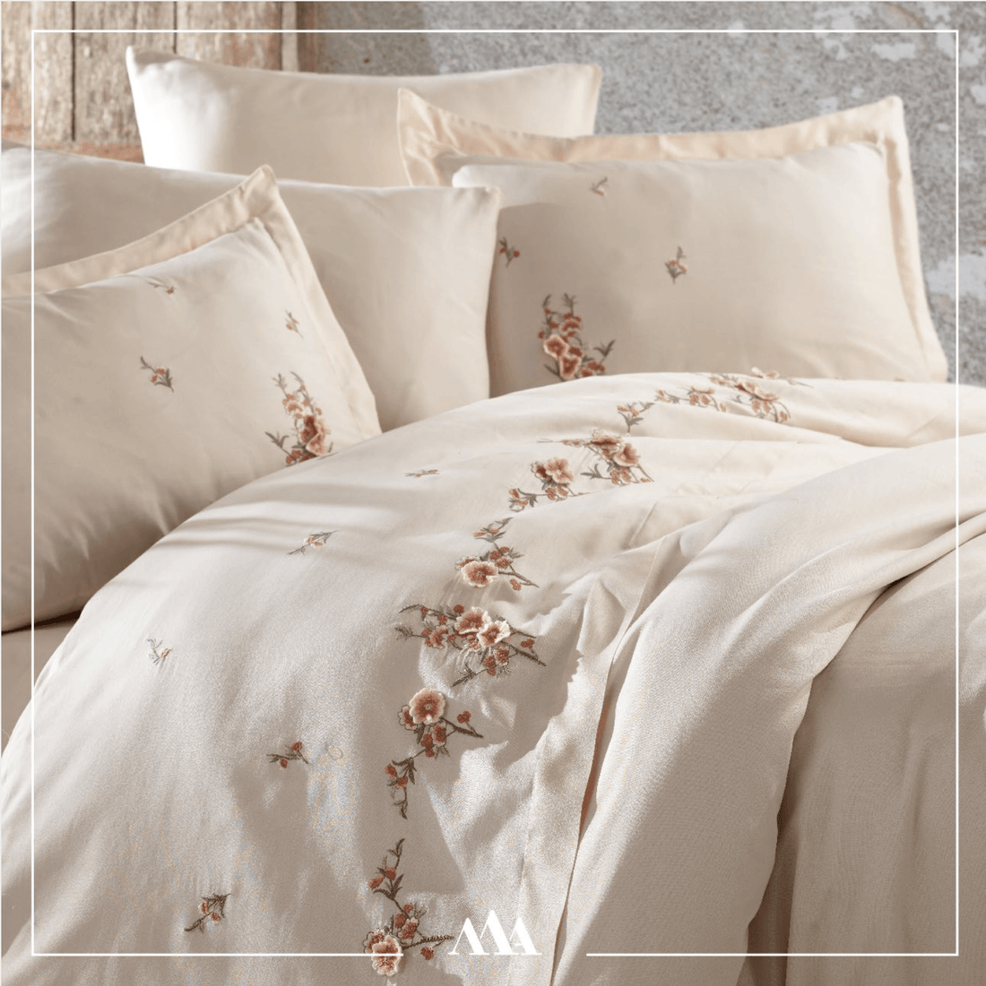 Maribor Felinda - Embroidered Luxury Duvet Cover Set