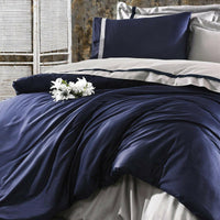Mira Night Blue - Luxury Duvet Cover Set